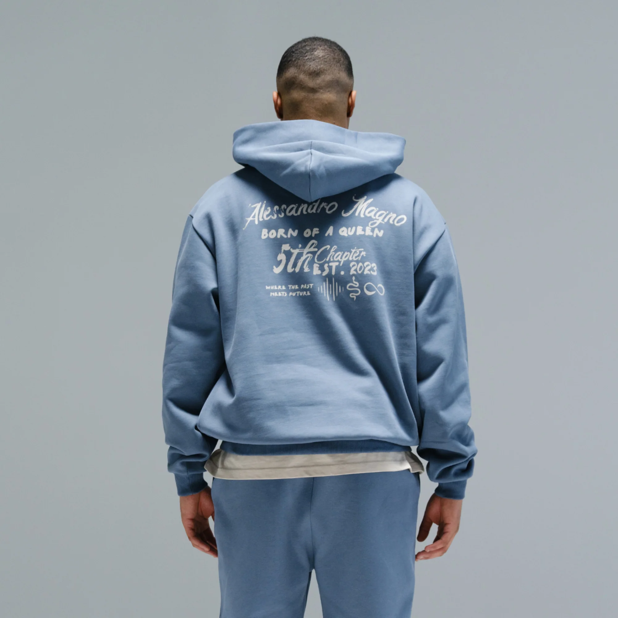ESSENTIALS HOODIE BLUE MIRAGE - SOLD OUT - Image 4