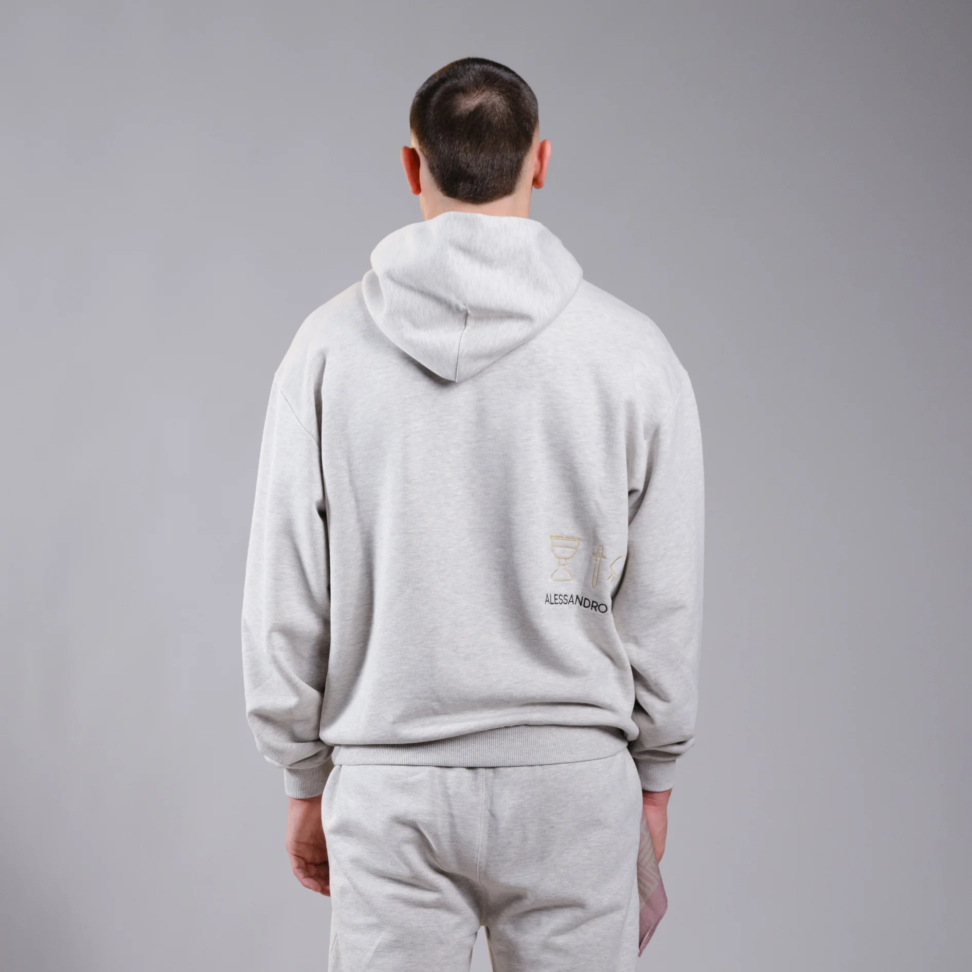 ESSENTIALS HOODIE GREY - Image 4