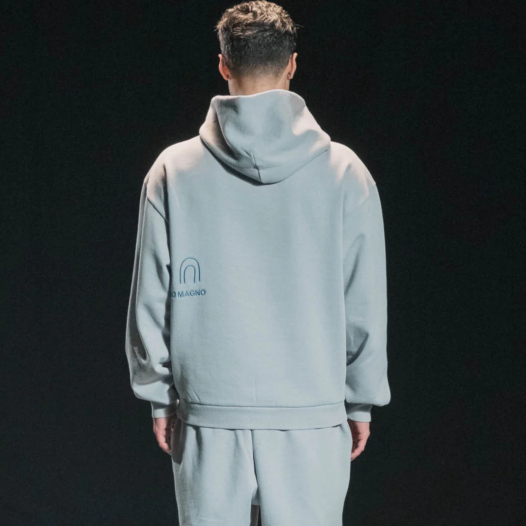ESSENTIALS HOODIE LIGHT GREY - Image 3