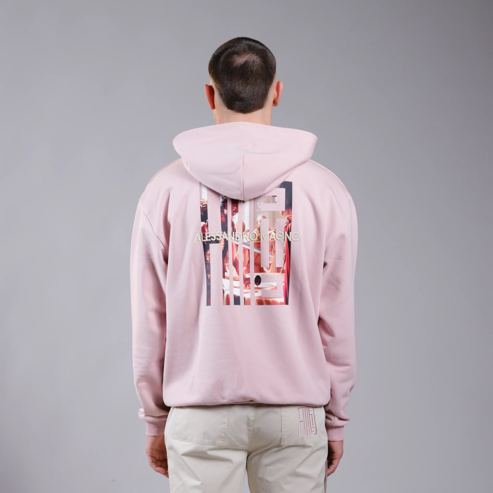 ESSENTIALS HOODIE OLD ROSE - Image 4