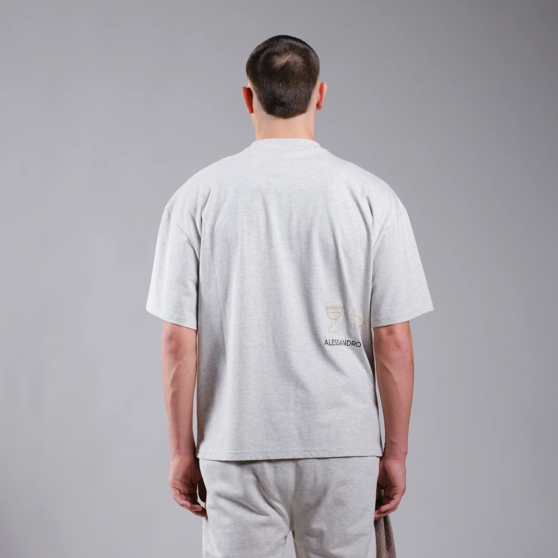 ESSENTIALS T-SHIRT OFF-WHITE MELANGE - Image 4