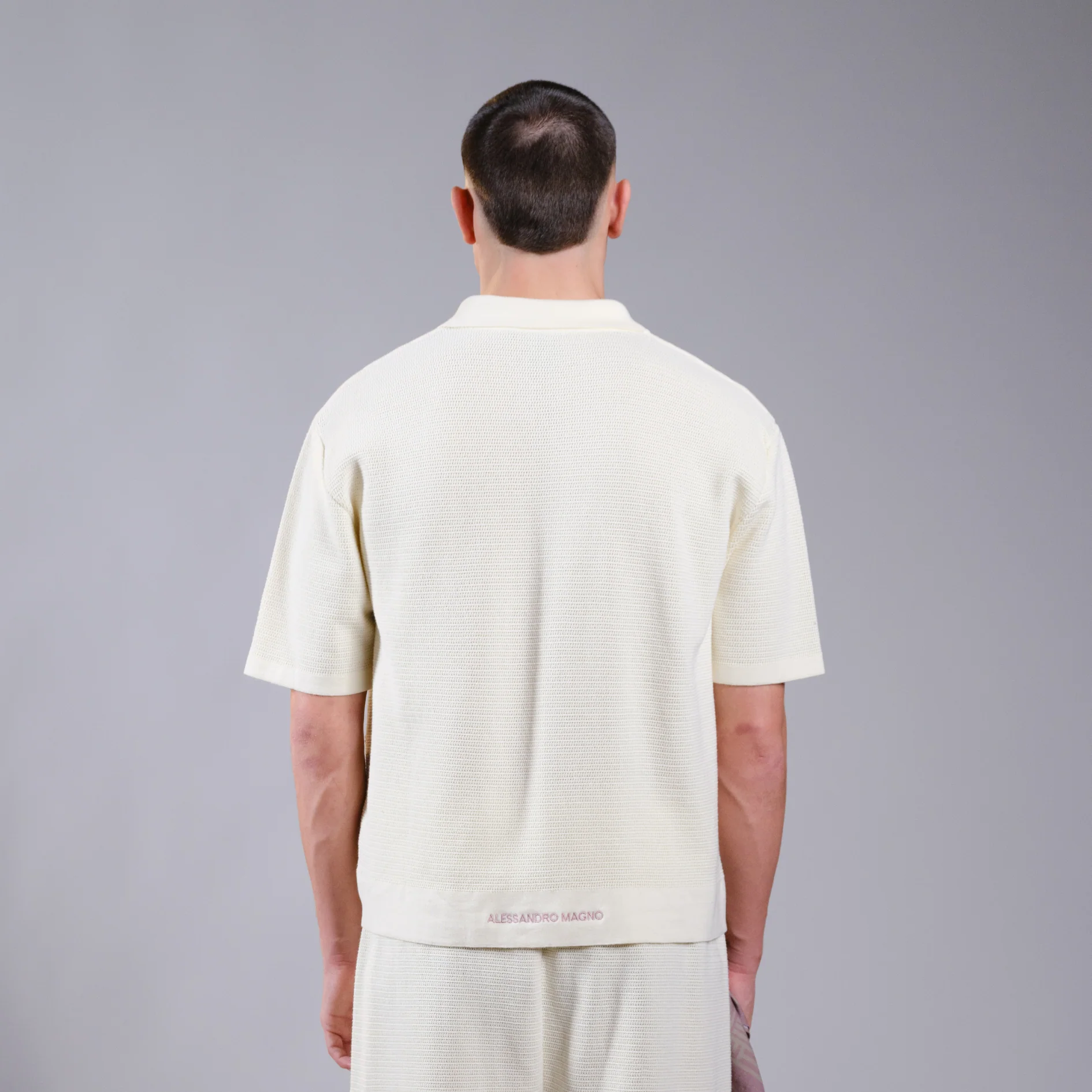 FASHION CROCHET POLO SHIRT - Image 4