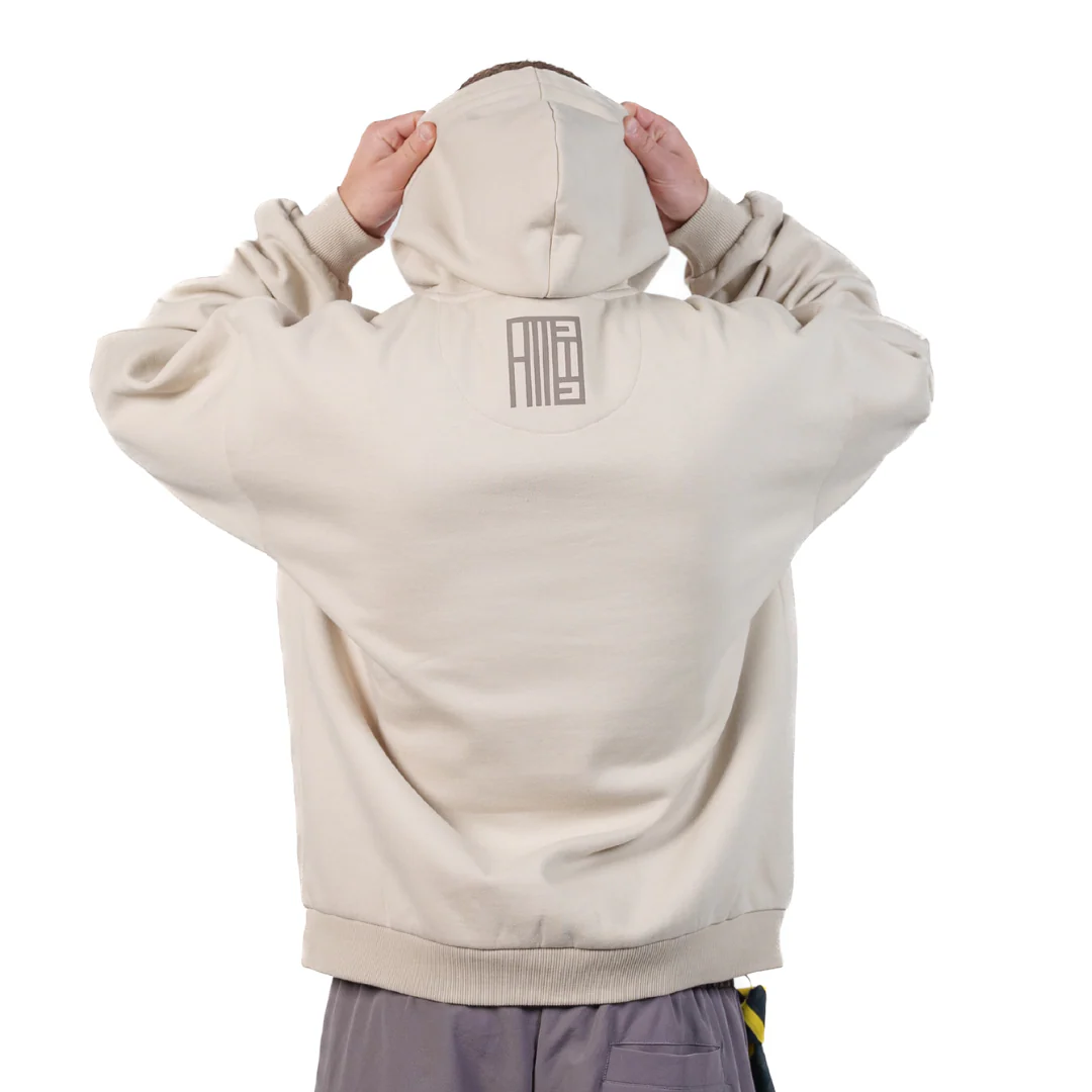 FASHION HOODIE FEATHER GREY - Image 3