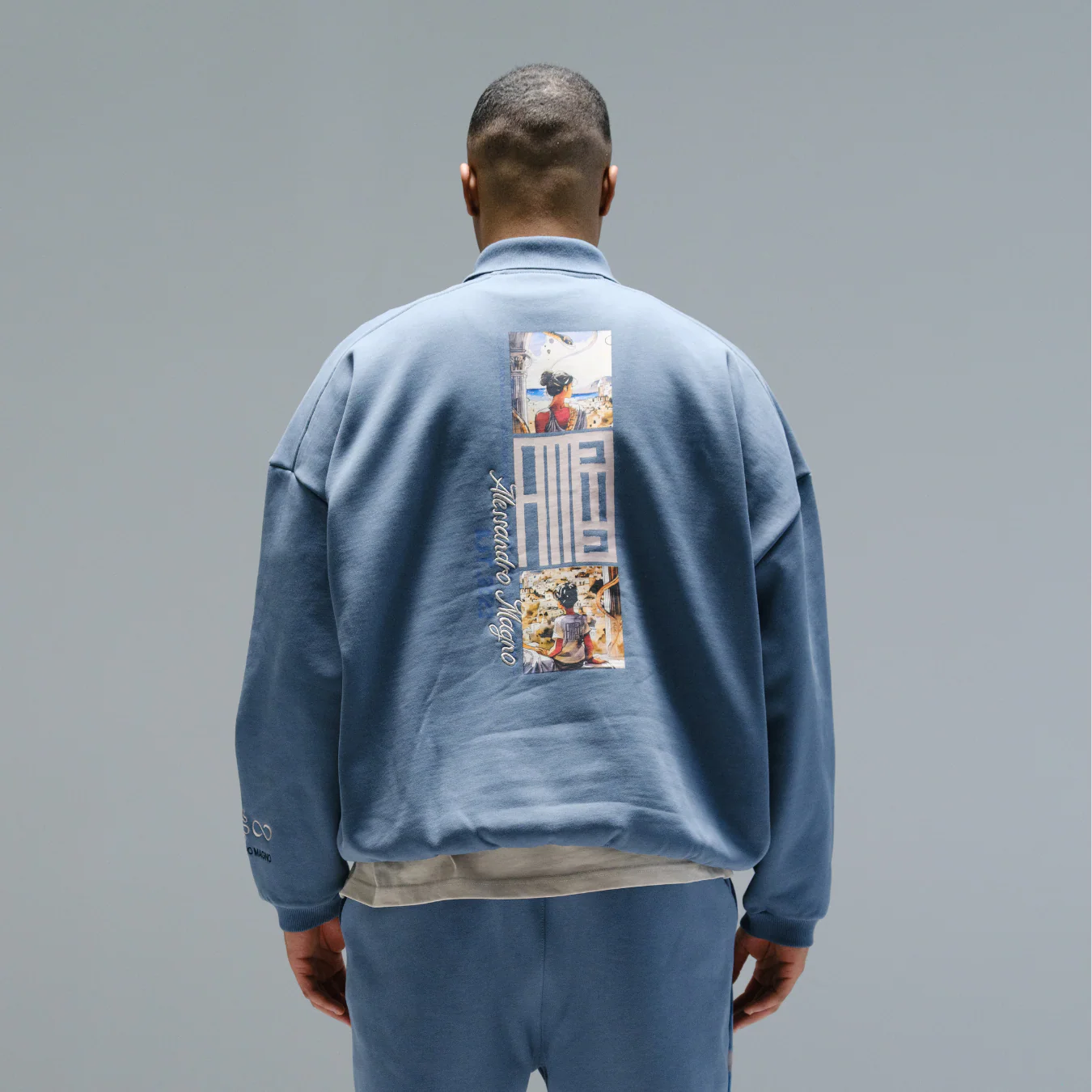 FASHION POLO LONGSLEEVE BLUE MIRAGE - SOLD OUT - Image 4