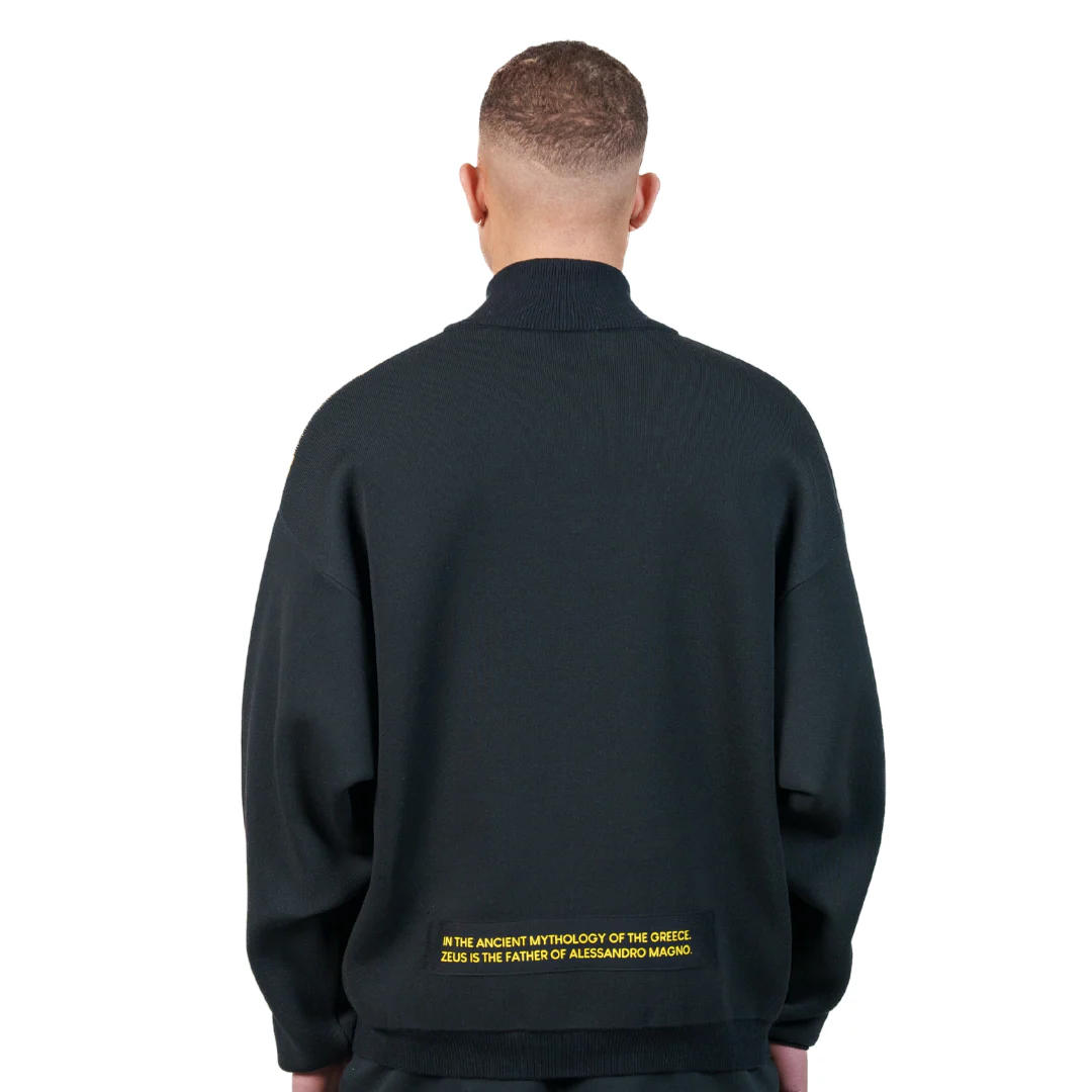 FASHION ZIP TROYER BLACK-EMPIRE YELLOW - Image 3